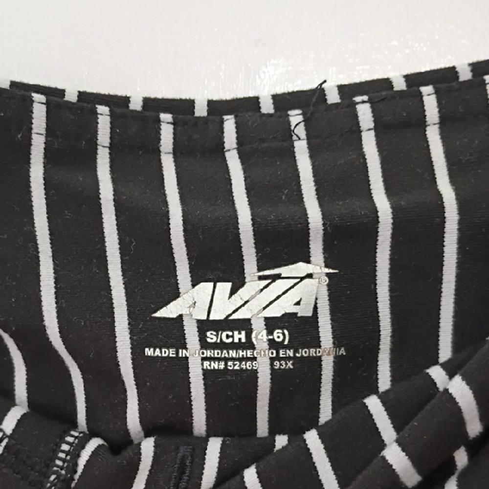 Avia Stripe Contender Tight Striped Leggings Women's Size Small Athletic Workout - Picture 2 of 9
